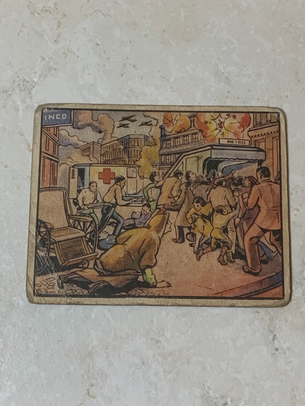 Vintage 1938 Horrors of War trading card #141